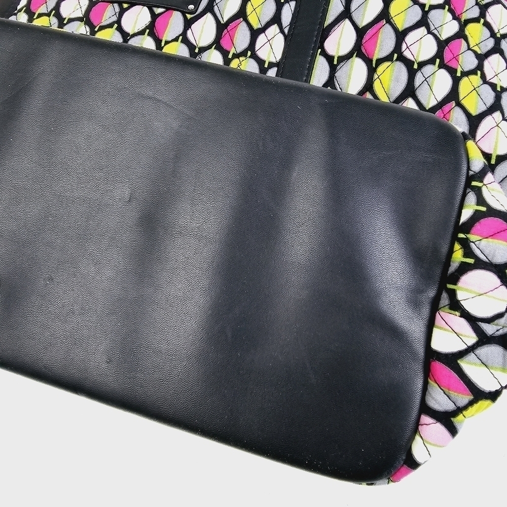 Vera Bradley Large Tote Bag Leaf Pattern - Picture 9 of 9